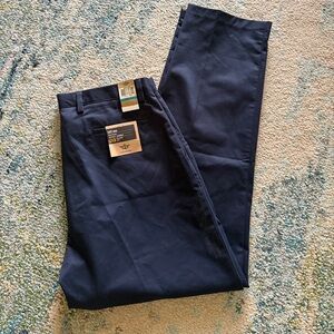 Dockers D3 Pants NWT Mens 36x34 Navy Blue Classic Fit Flat Front Iron Free Chino